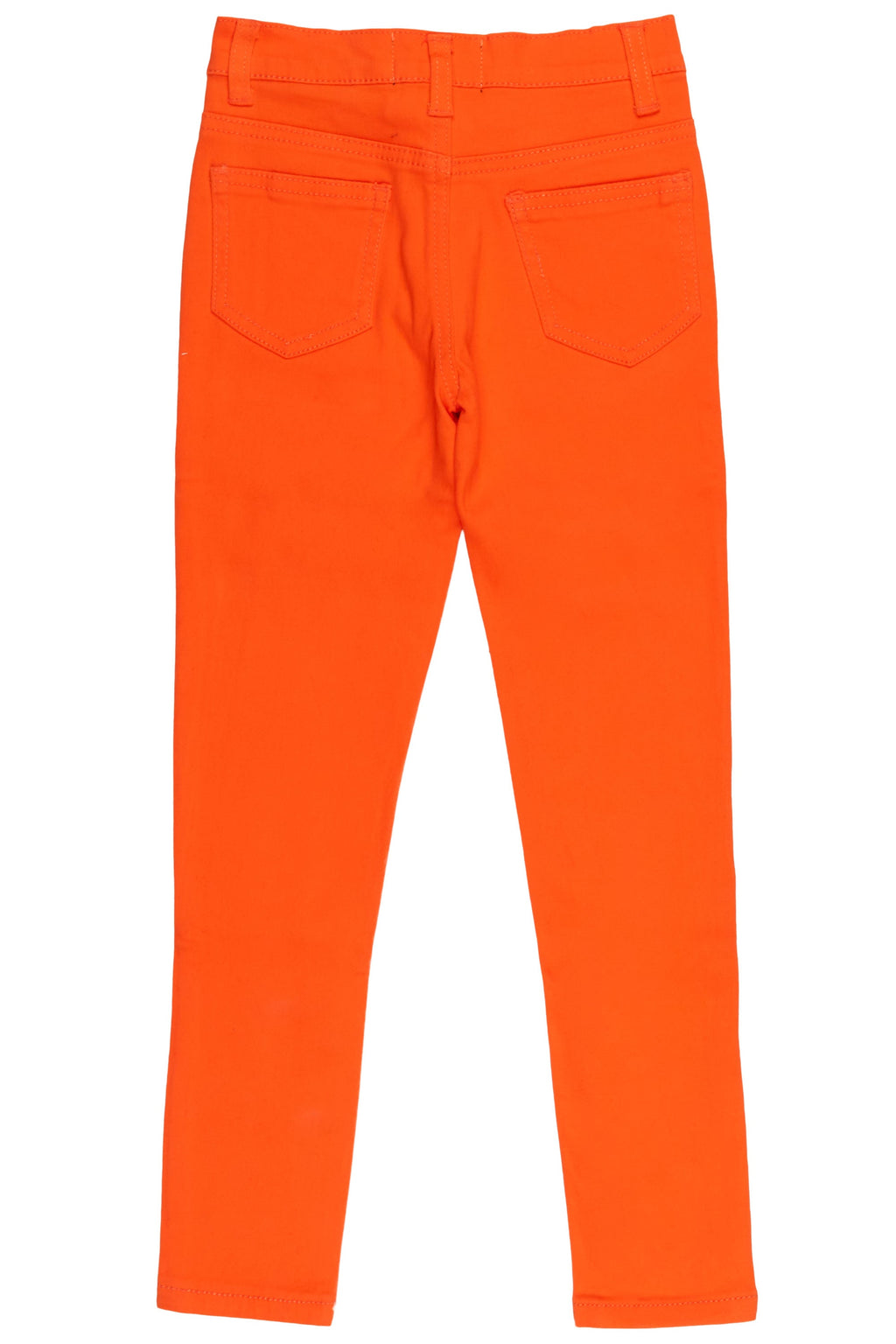 Girls Shyla Orange 5 Pocket Jean