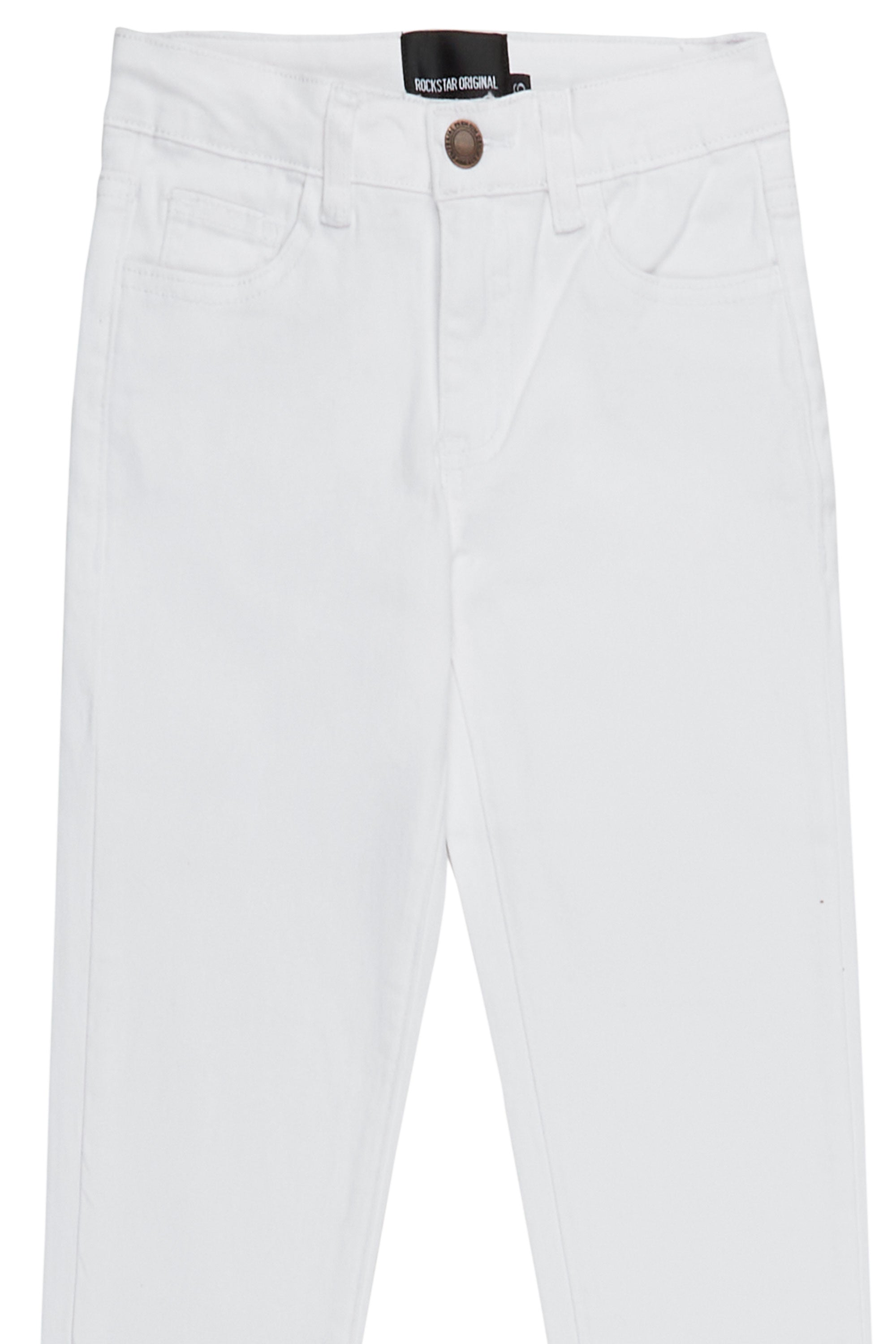 Girls Shyla White 5 Pocket Jean