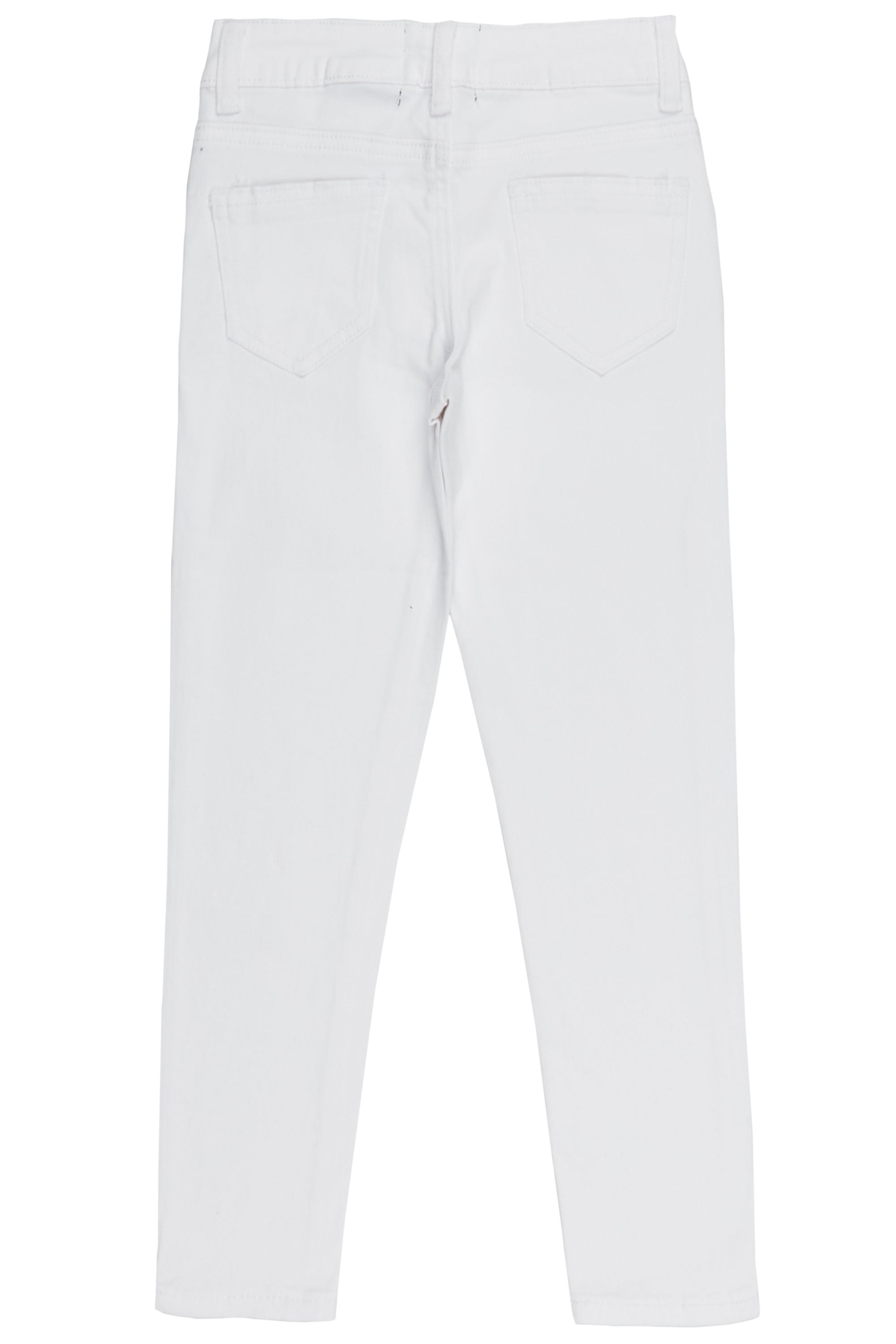 Girls Shyla White 5 Pocket Jean