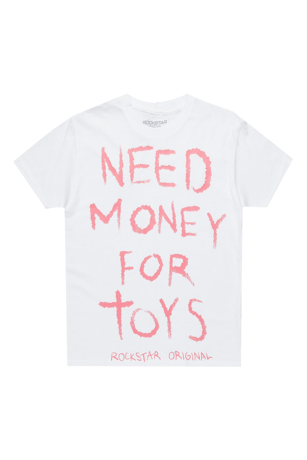 Girls M4 Toys White/Pink Graphic T-Shirt