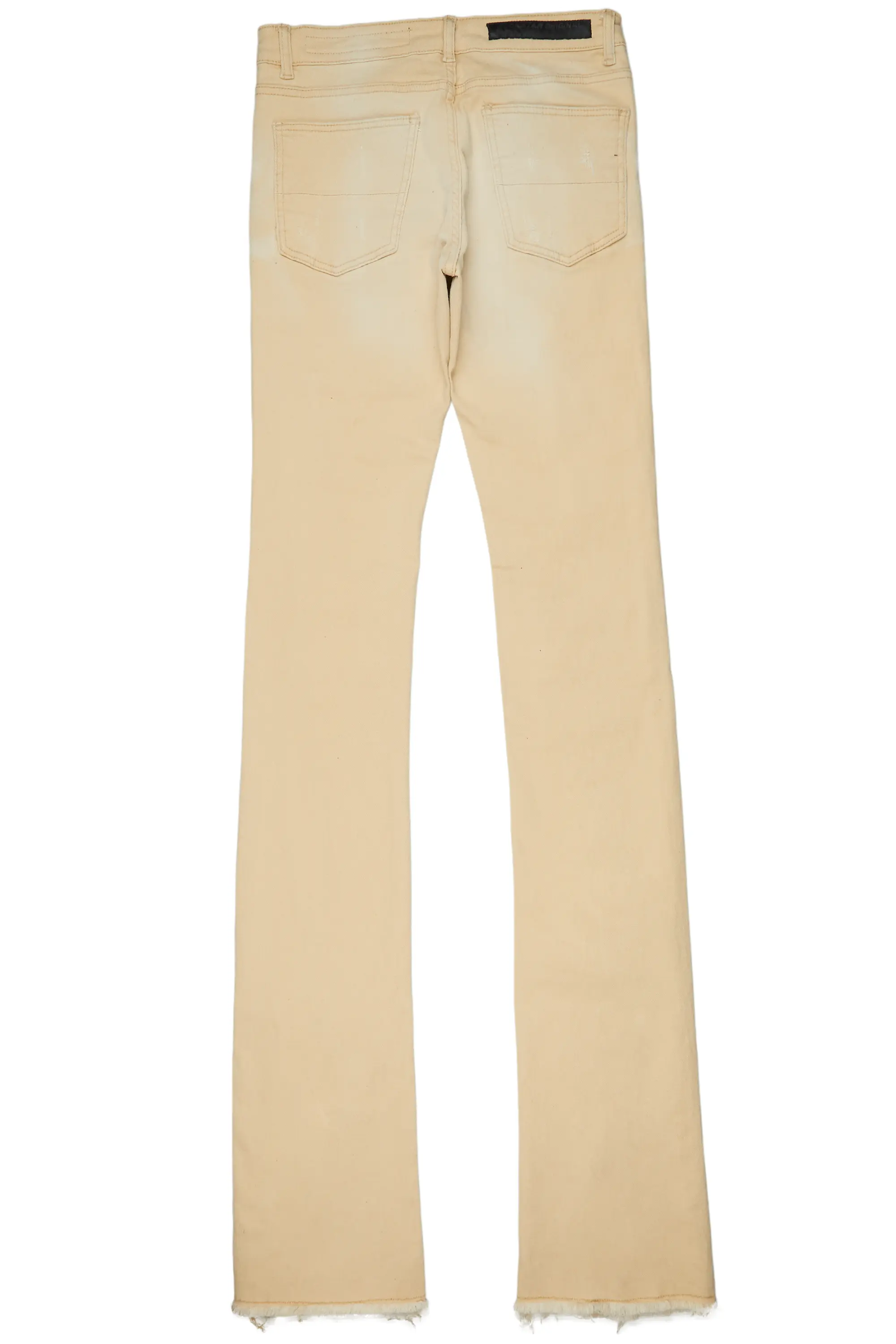 Grant Beige Super Stacked Flare Jean