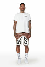 Zayn White Graphic Short Set