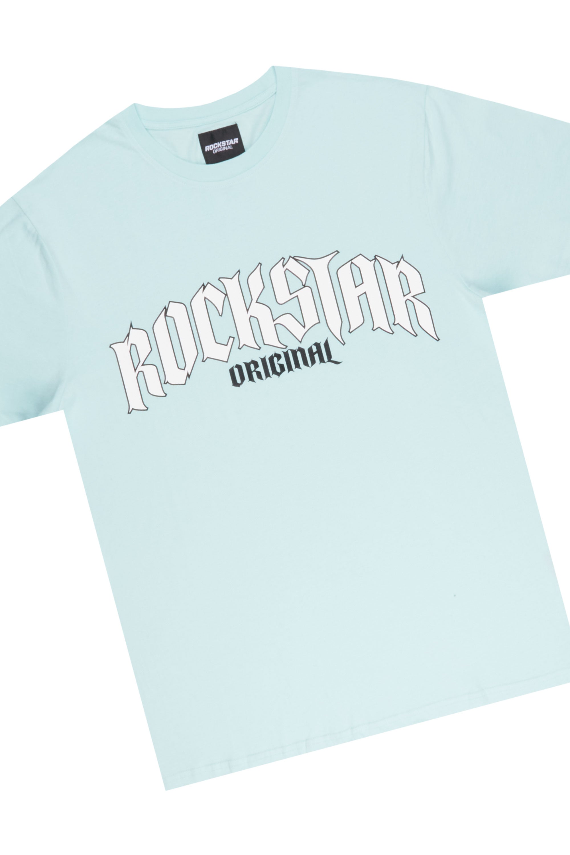 Harlee Aqua Graphic T-Shirt Short Set