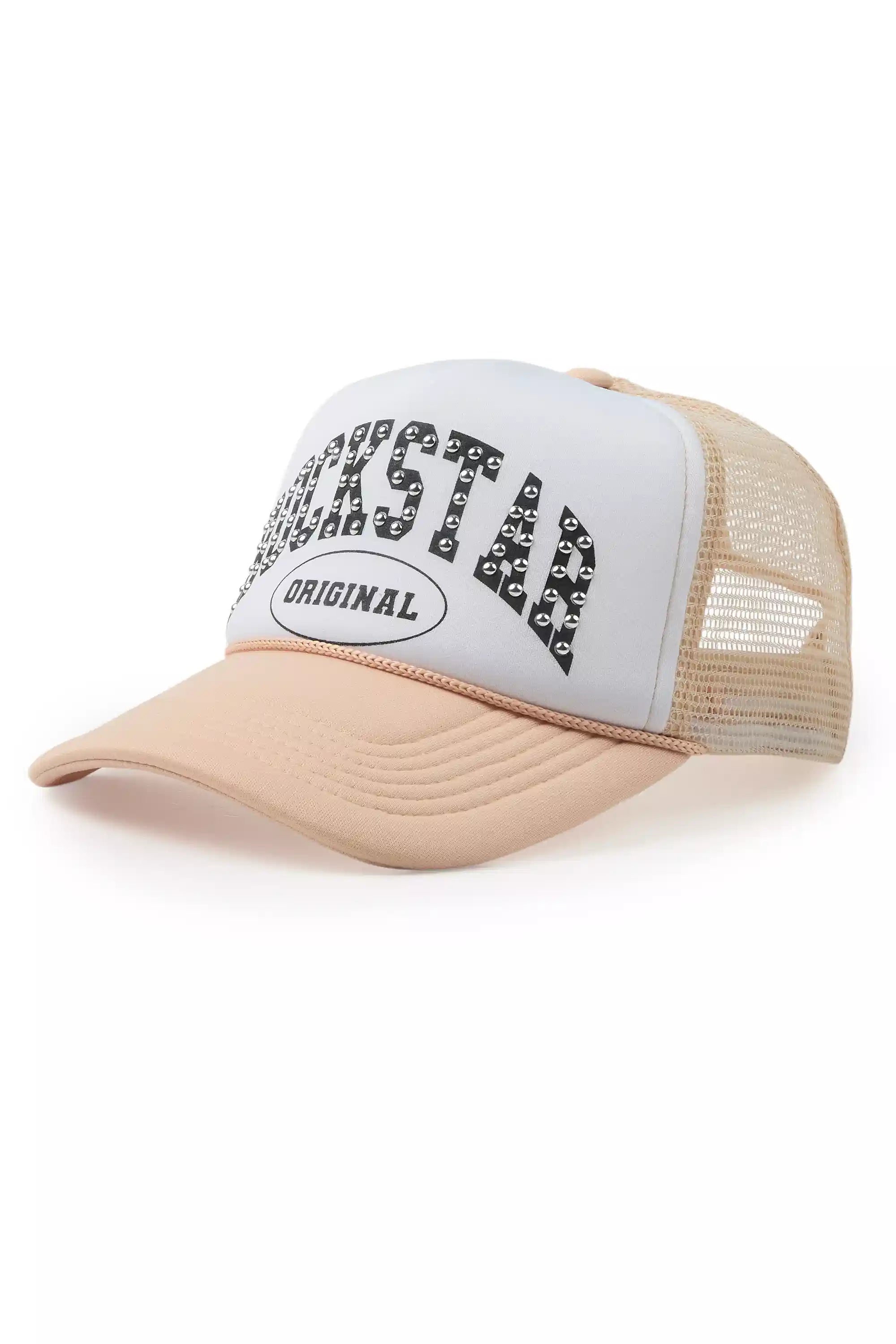 Tashika White/Khaki Trucker Hat