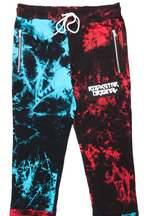 Imogen Blue/Red Super Stacked Flare Track Pant