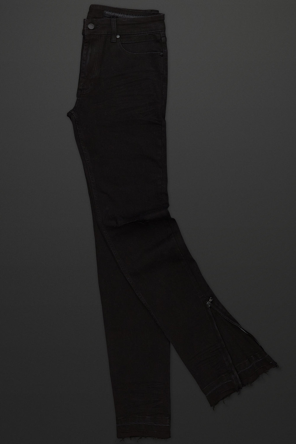 Jaymes Black Stacked Flare Jean