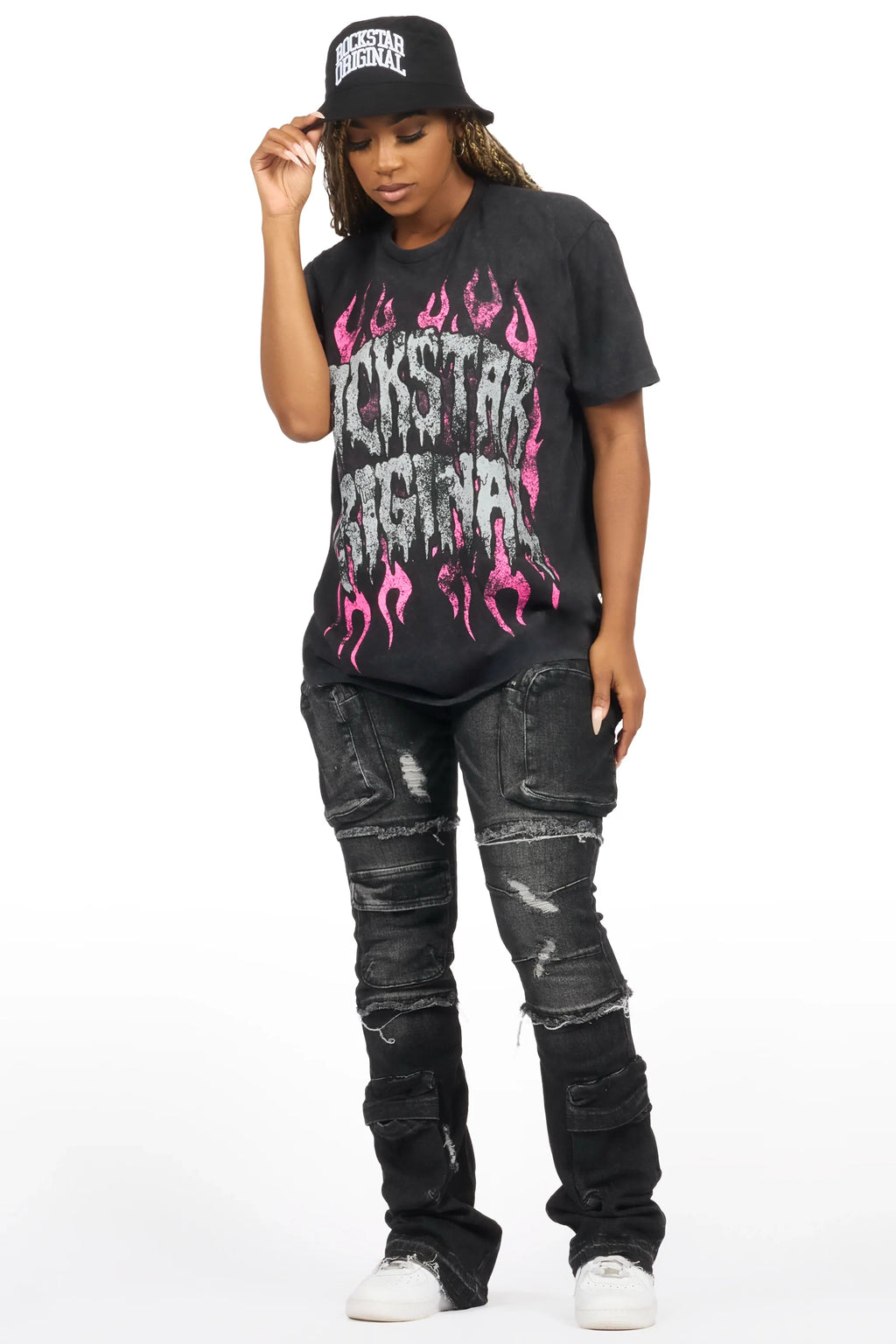 Tashshay Black Bucket Hat