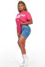 Fana Fuchsia Oversized T-Shirt