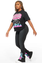 Bridgette Black T-Shirt Trackset