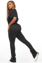 Bridgette Black T-Shirt Trackset