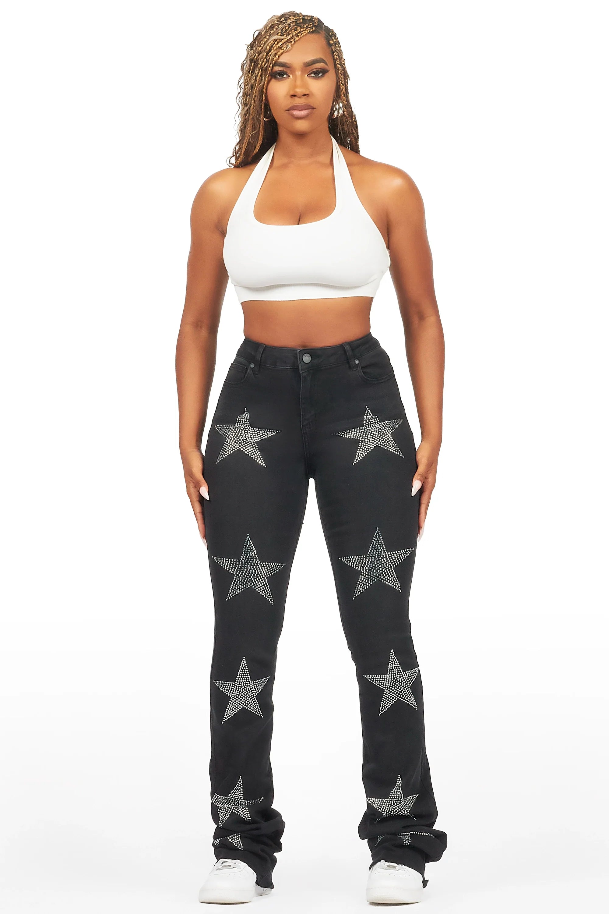 Stargirl Black Super Stacked Jean