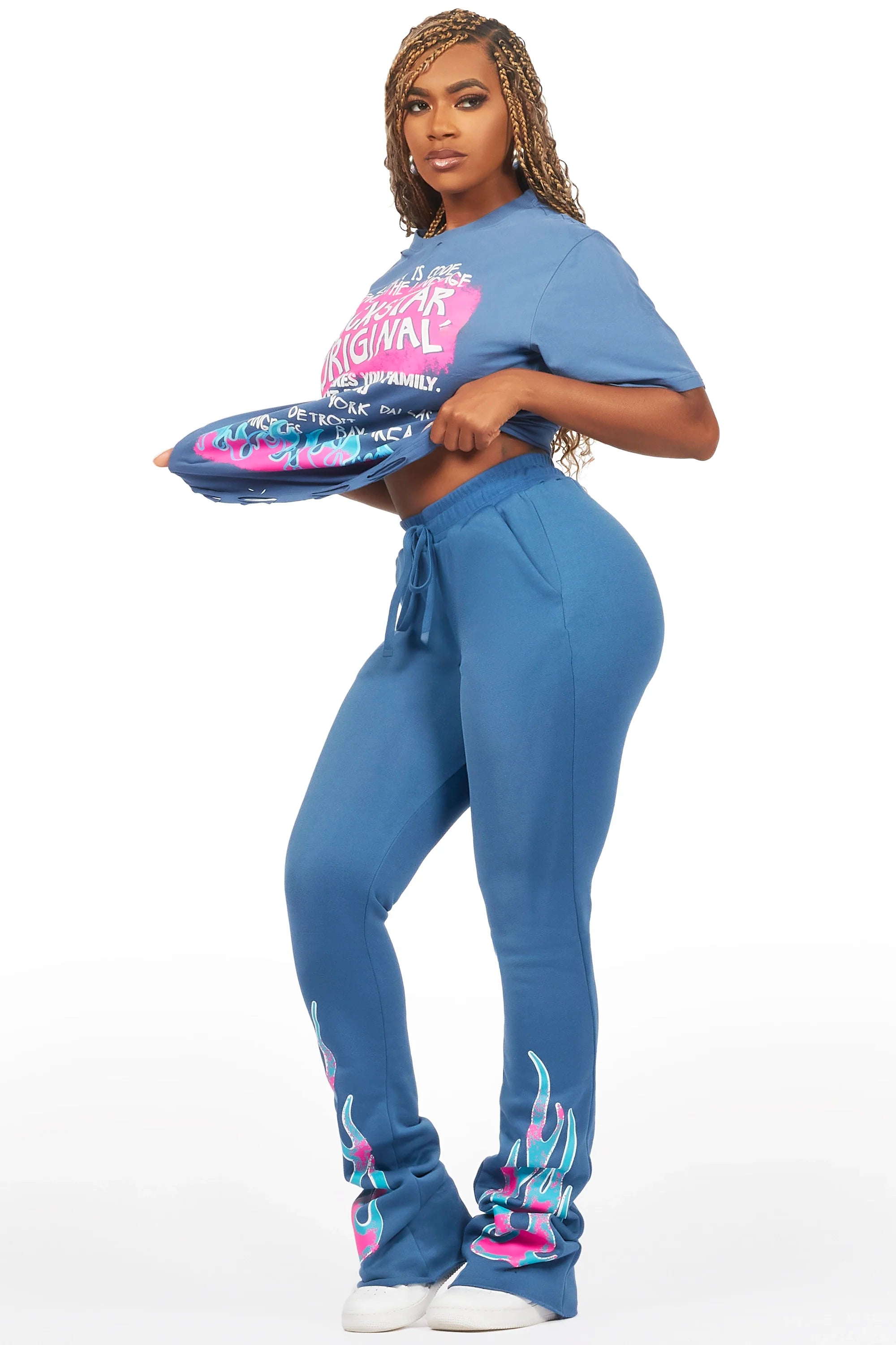 Bridgette Navy T-Shirt Trackset