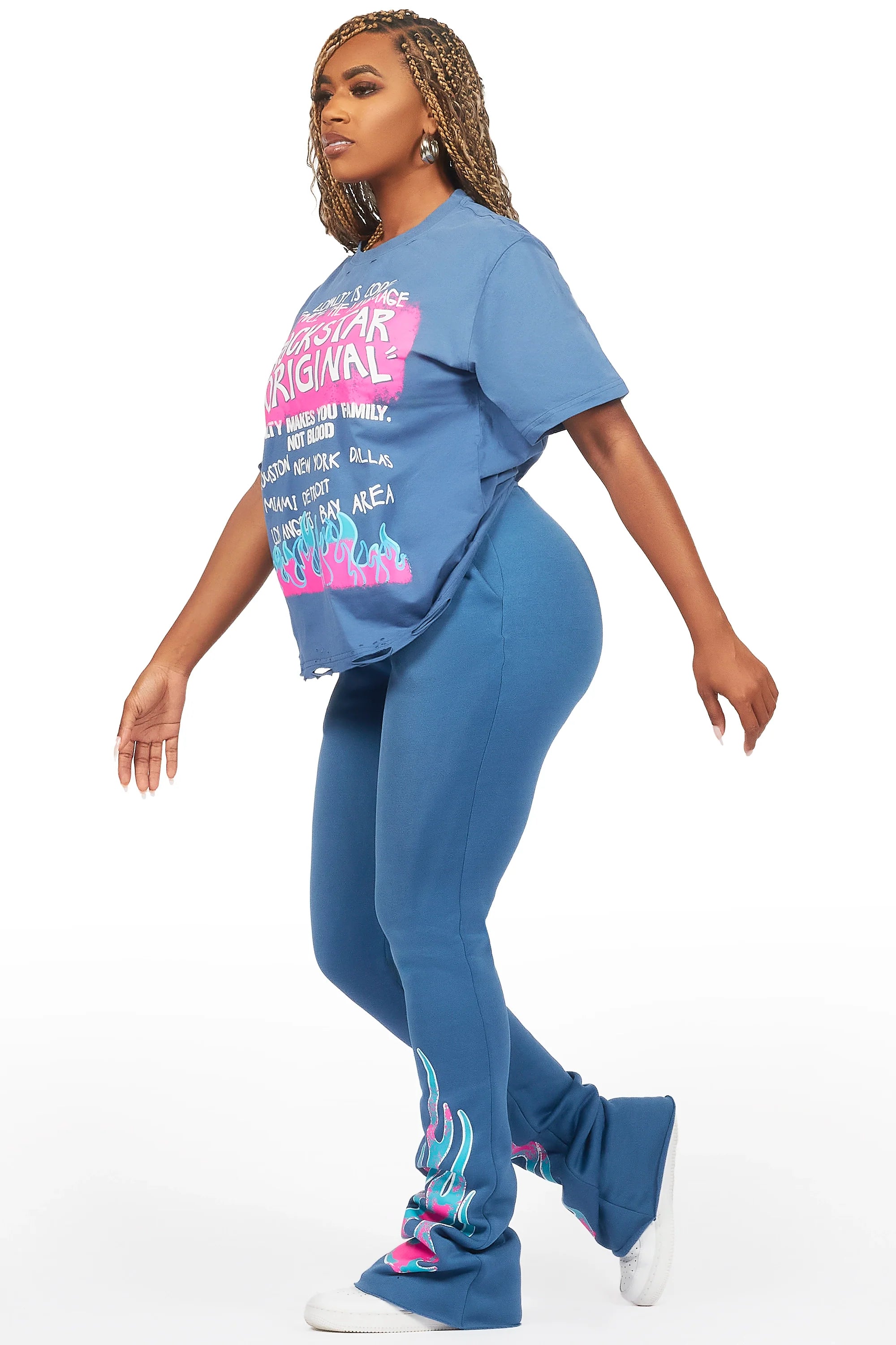 Bridgette Navy T-Shirt Trackset