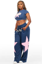 Shelley Navy T-Shirt Trackset