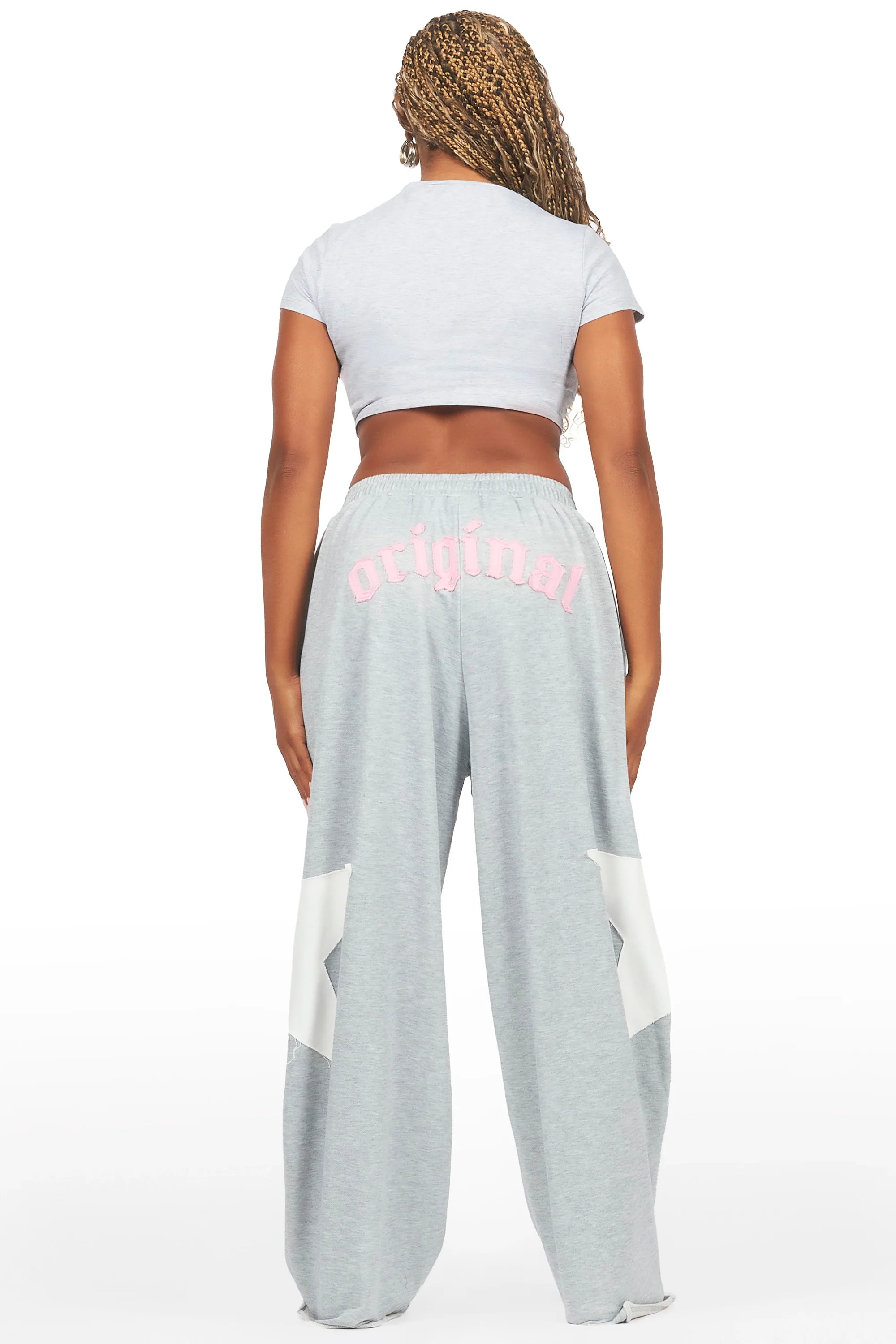 Shelley Heather Grey T-Shirt Trackset