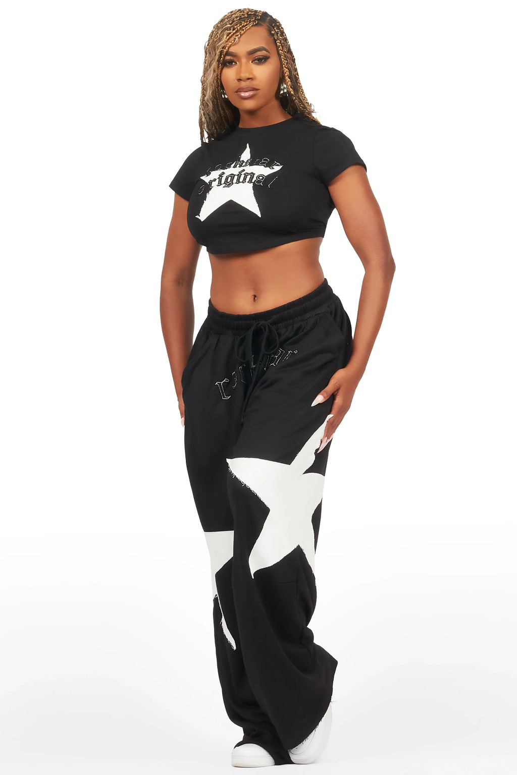 Shelley Black/White T-Shirt Trackset