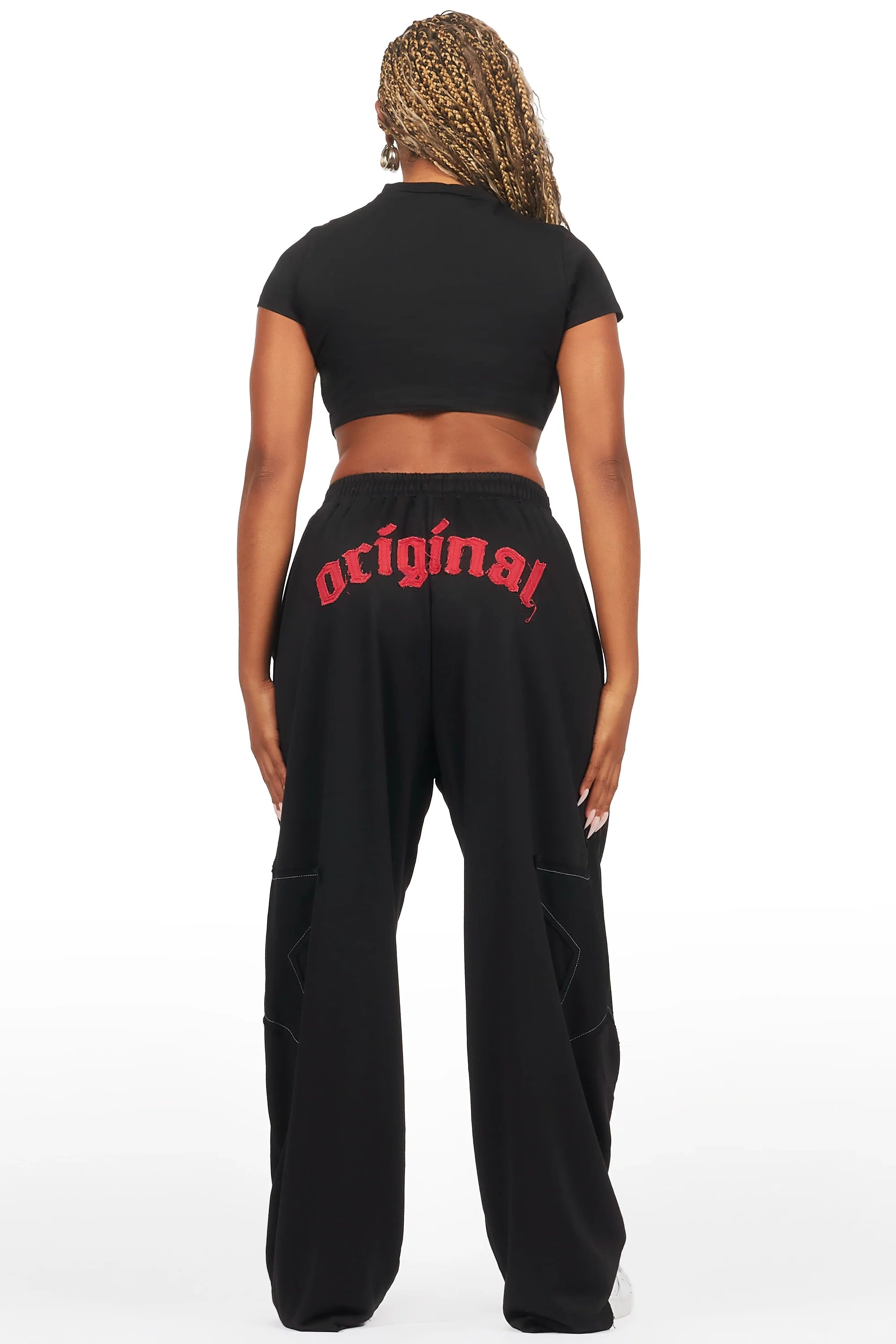 Shelley Black/Red T-Shirt Trackset