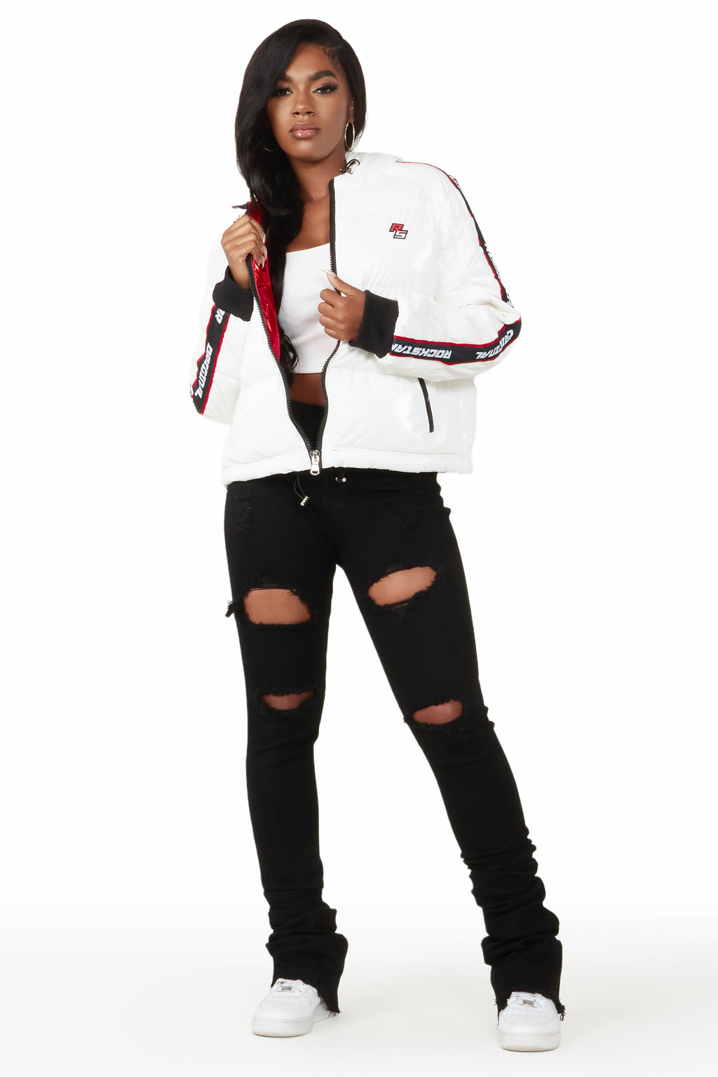 Jackey White Puffer Jacket