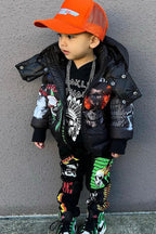 Kids Nash Puffer Jacket- Black