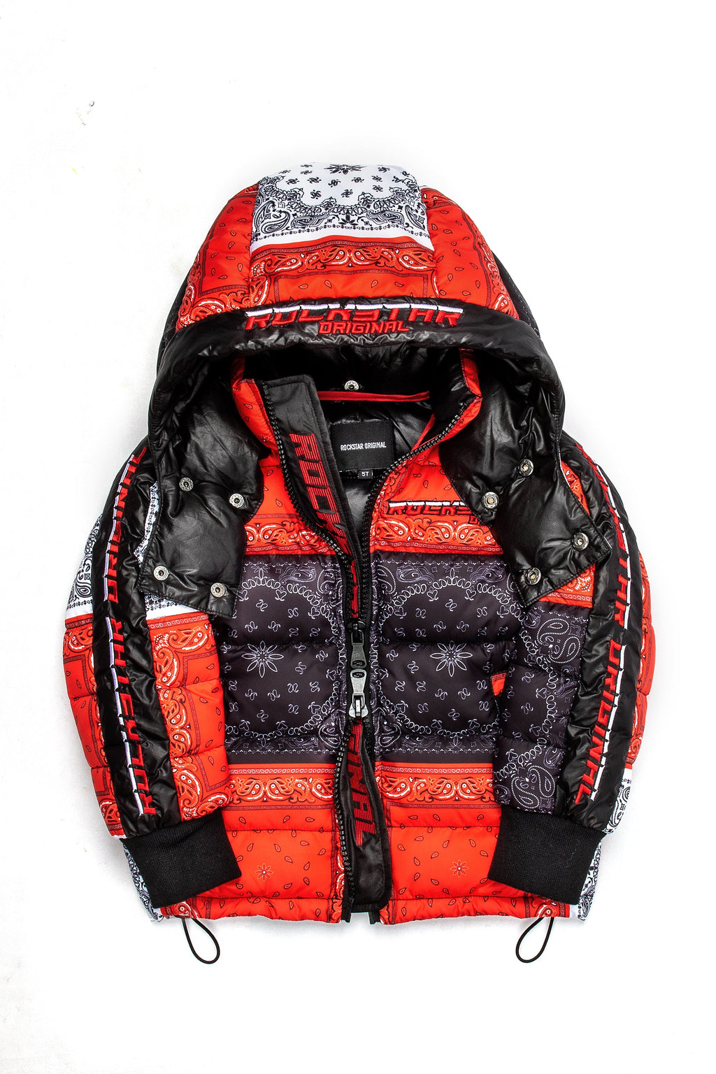 Kids Kyro Puffer Jacket-Red
