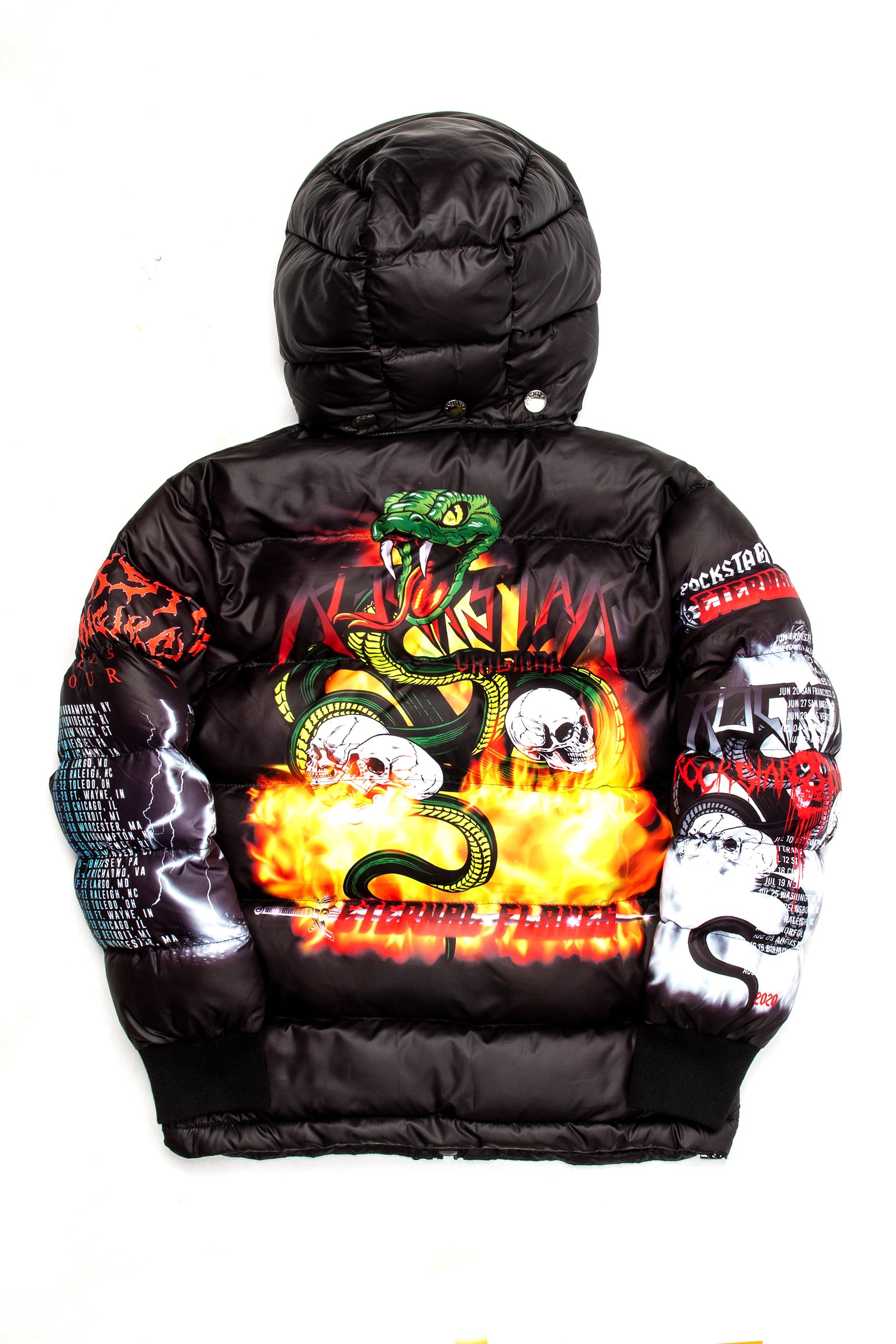 Kids Nash Puffer Jacket- Black