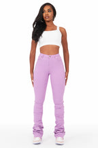 Khadeeja Lavender Super Stacked Jean
