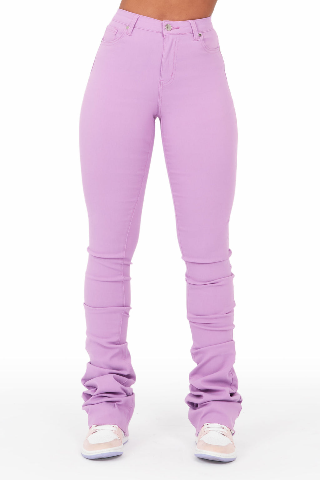 Khadeeja Lavender Super Stacked Jean
