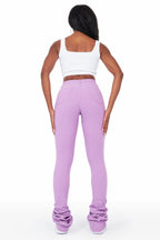 Khadeeja Lavender Super Stacked Jean