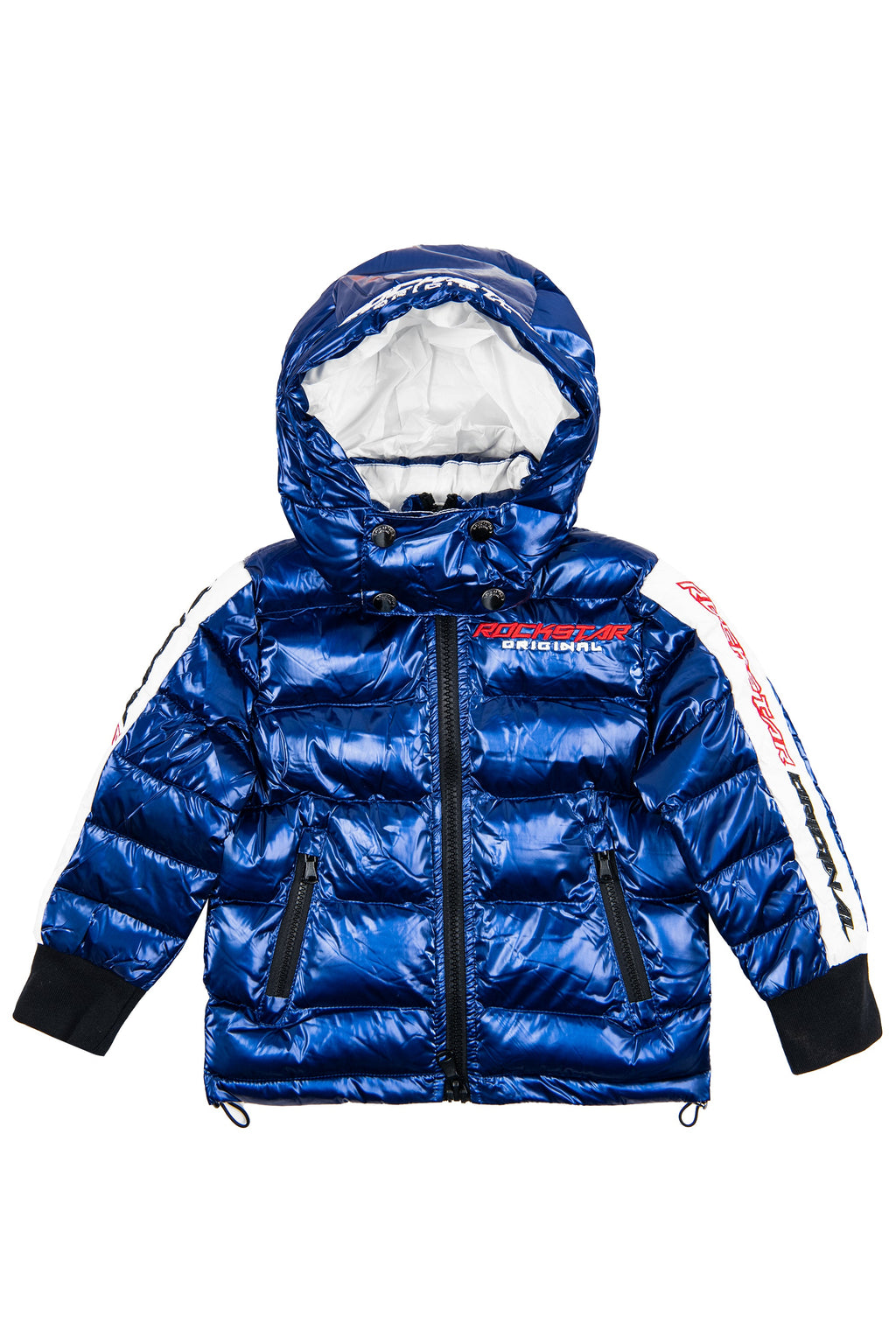 Kids Metallic Royal Blue Alasia Puffer Jacket