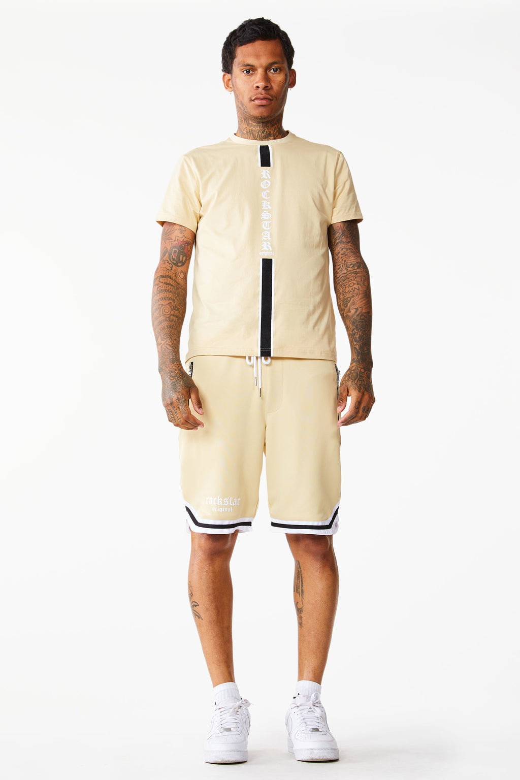 Corey Short Set-Beige