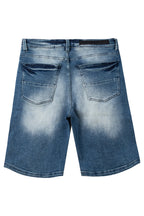 Lando Printed Short- Dark Wash