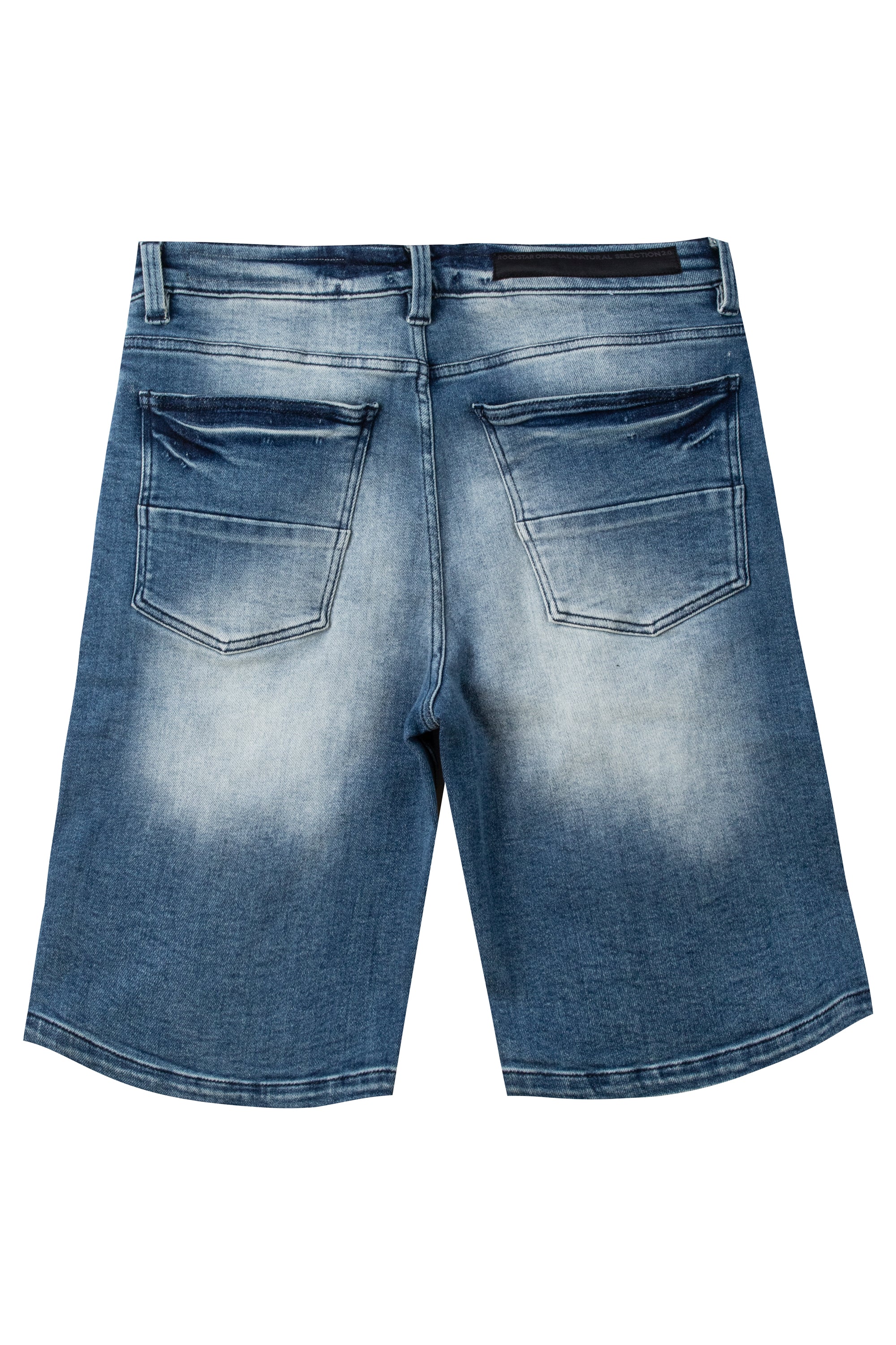 Lando Printed Short- Dark Wash