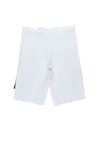 Luk White Patchwork Denim Short