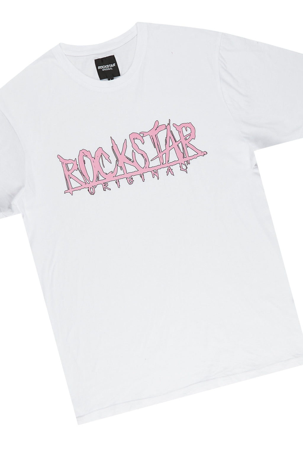 Lux White Graphic T-Shirt Short Set