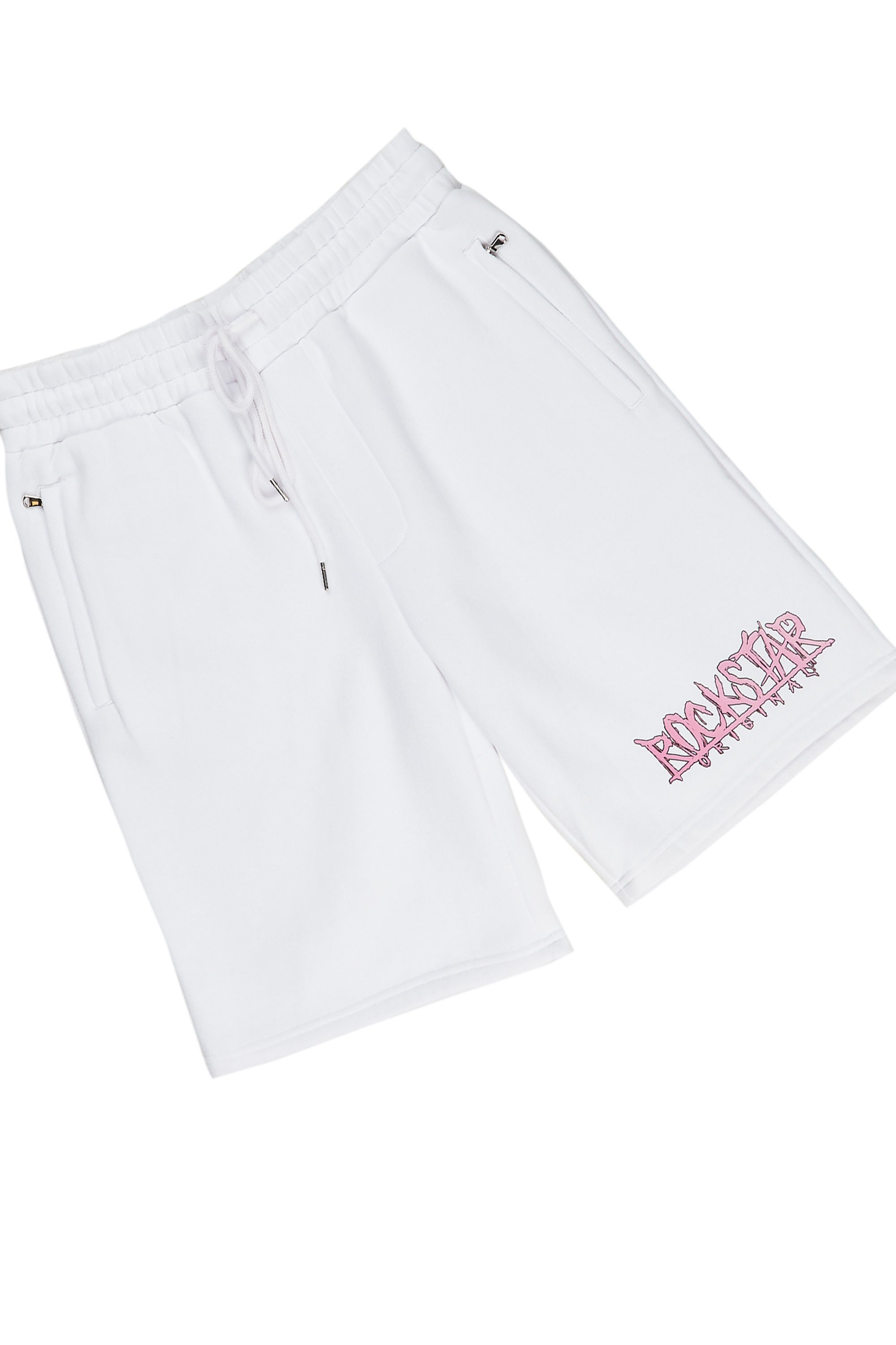 Lux White Graphic T-Shirt Short Set