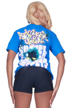 Taleya Royal Blue Oversized T-Shirt