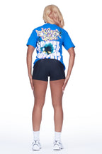 Taleya Royal Blue Oversized T-Shirt