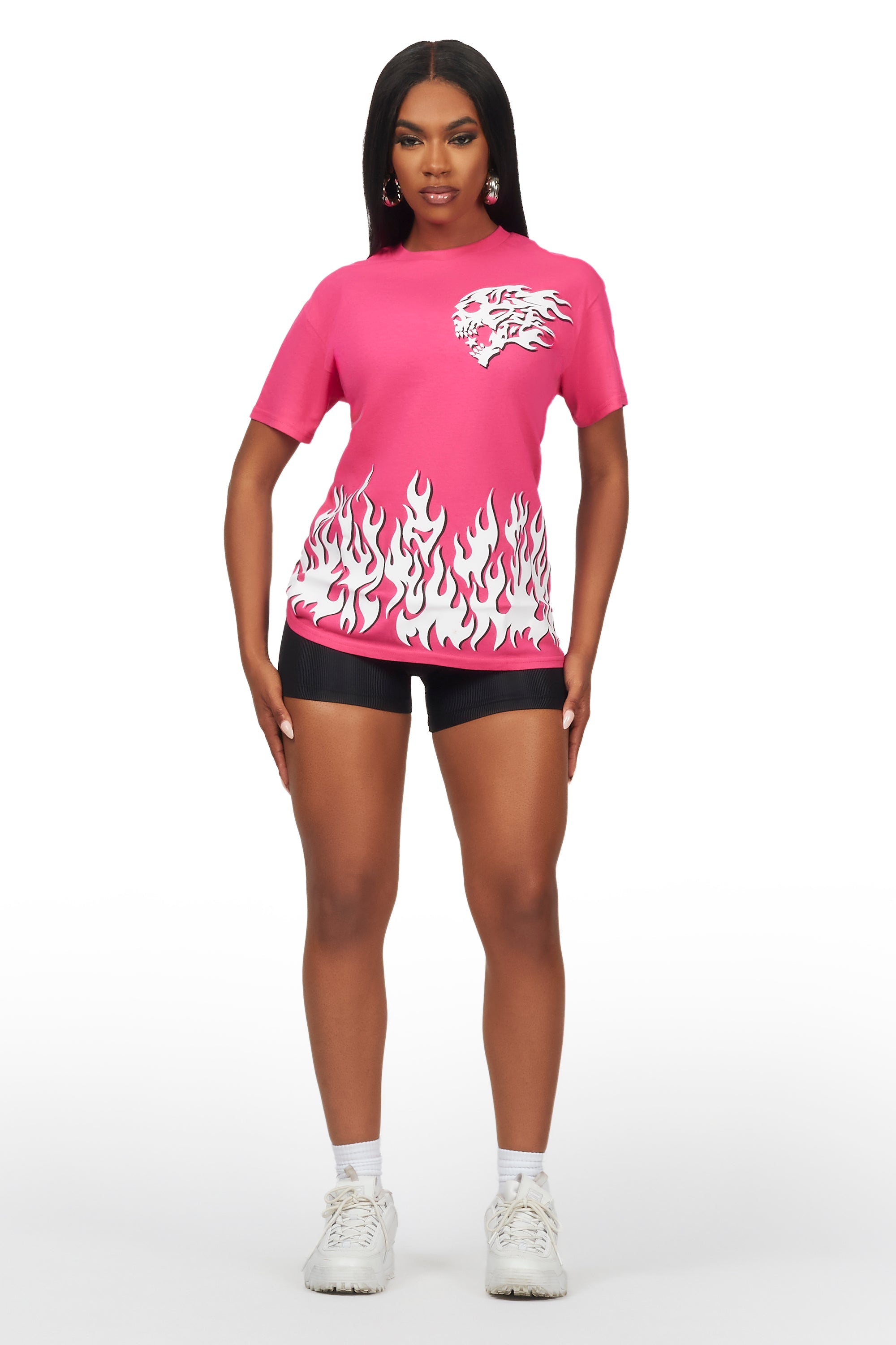 Cordajah Pink Oversized T-Shirt