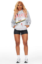 Sheridan Heather Grey Oversized Hoodie