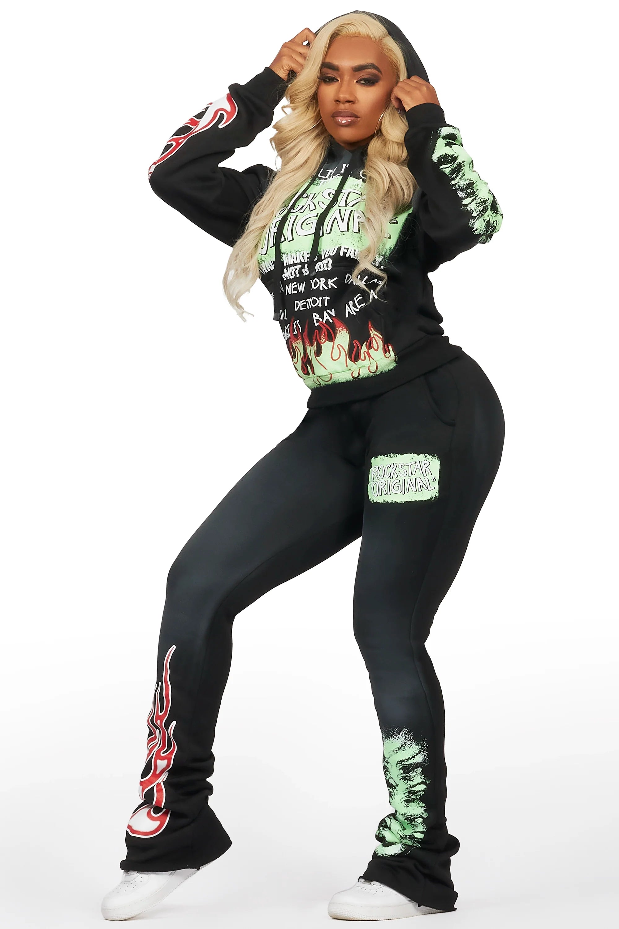 Marcey Black Super Stacked Trackset