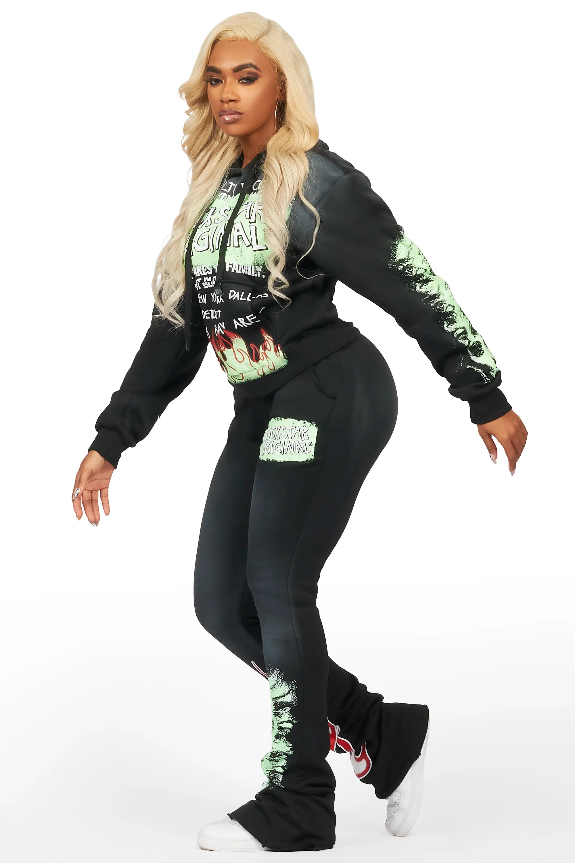 Marcey Black Super Stacked Trackset