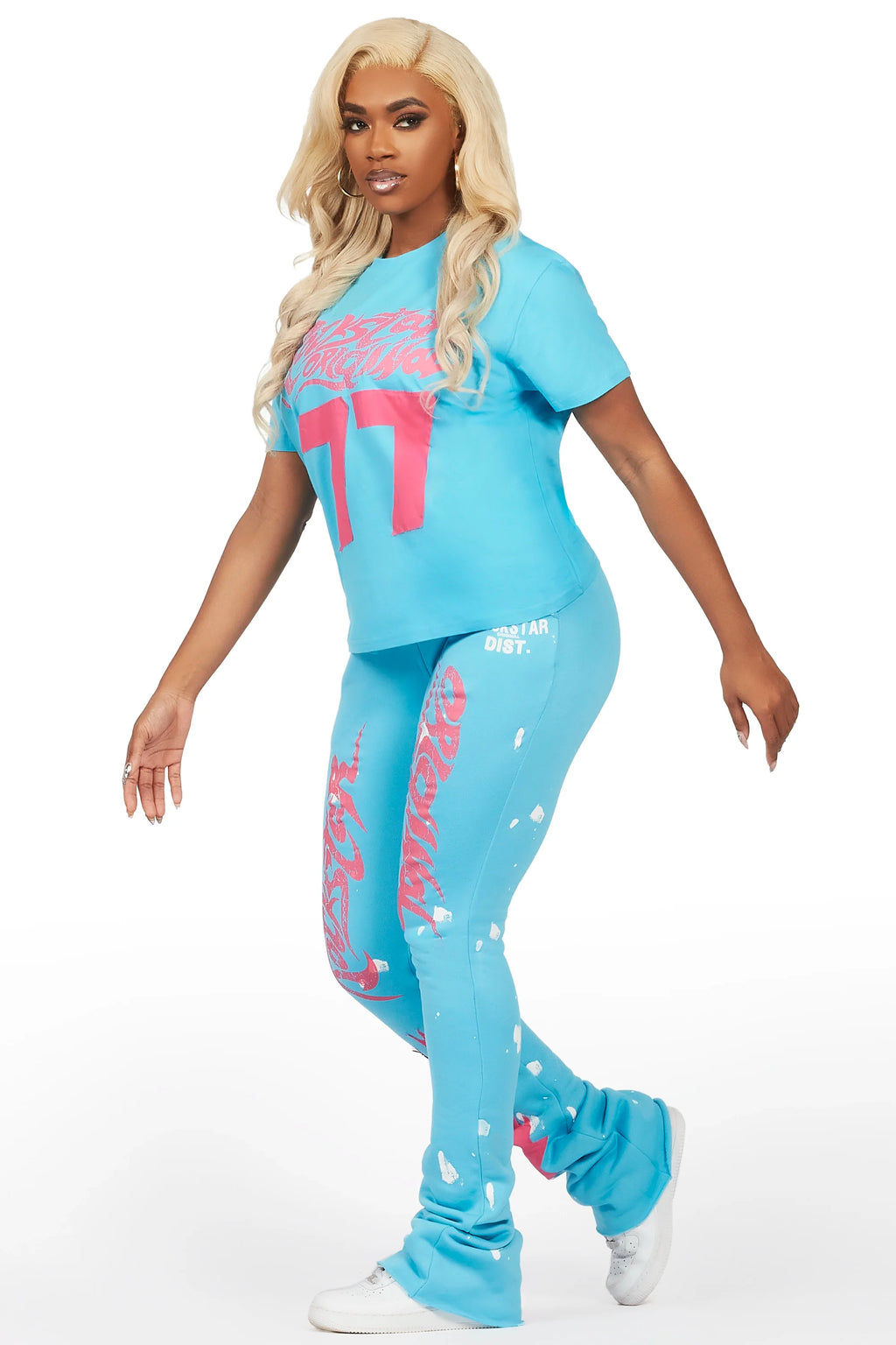 Tayonna Blue T-Shirt Trackset