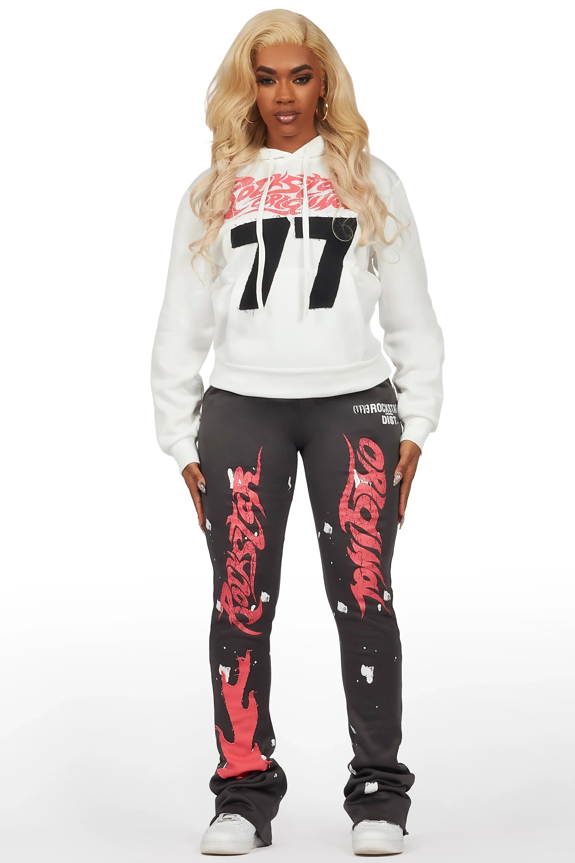 Tayonne White/Dark Grey Super Stacked Trackset