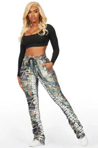 Blakely Black Tree Camo Super Stacked Pant