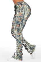 Blakely Black Tree Camo Super Stacked Pant