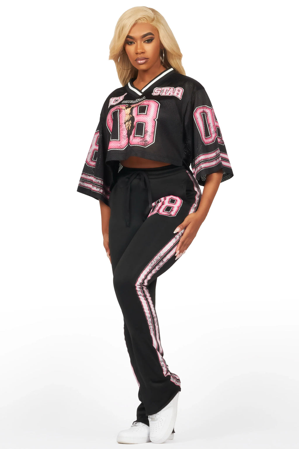 Azalia Black Jersey Trackset