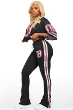 Azalia Black Jersey Trackset