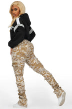 Tameeka Black/Camo Hoodie & Jean Set