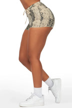 Jaylan Snakeskin Short