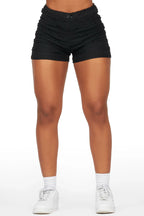 Crystina Black Lace Short